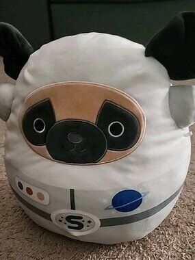 Squishmallow - Prince the Pug Astronaut Space Dog Plush Toy 12"